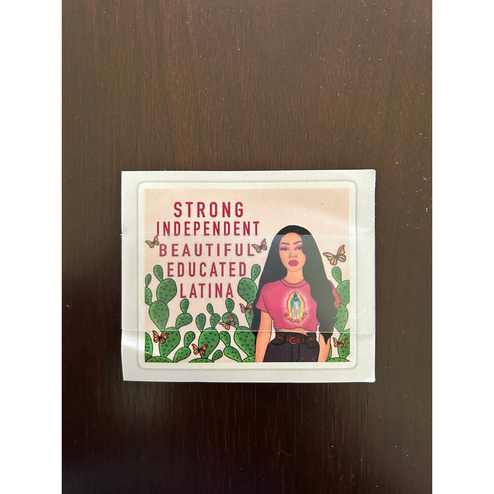 30 Butterfly Girl – Strong Independent, Beautiful Educate Latina Stickers